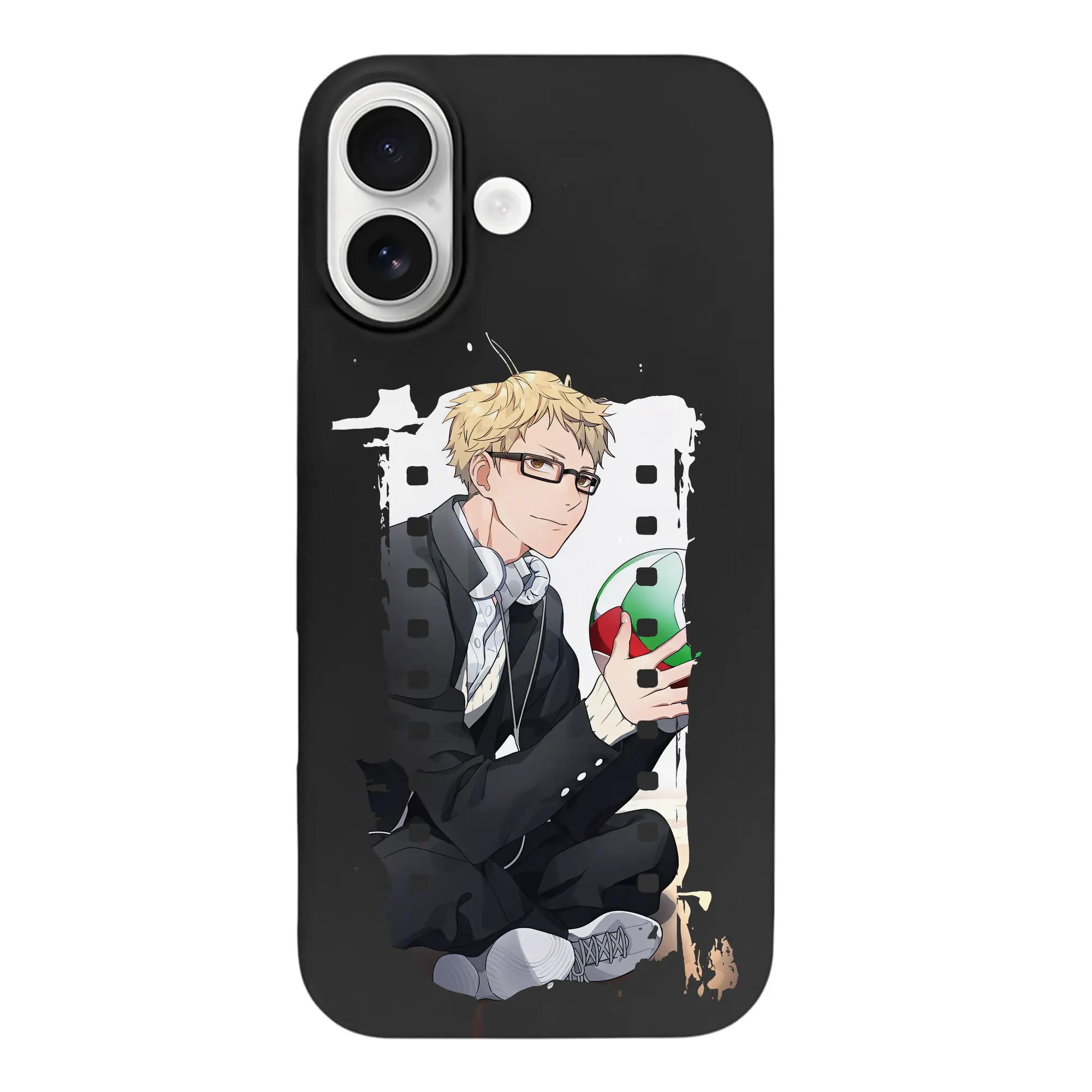 ハイキュー!! グッズ,月島蛍 - iPhone 17 シリーズ シリコンケース 薄型 耐衝撃 指紋防止 ソフトタッチカバー 精密フィット 傷防止 保護ケース iPhone 17/17 Air/17 Pro/17 Pro Max 対応